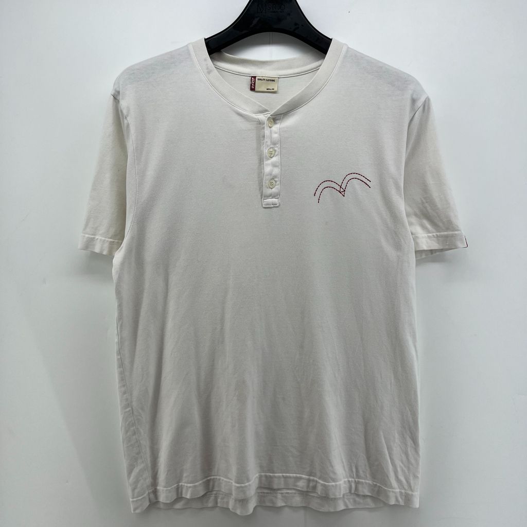 [중고] 라지 리바이스 올드스쿨 로고 반팔티셔츠 화이트 빈티지