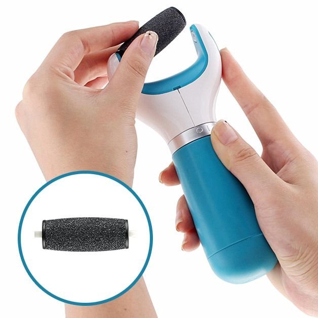 새 2개 리필용 발각질 제거 롤러헤드 관리 미용 스크럽 수분 재생