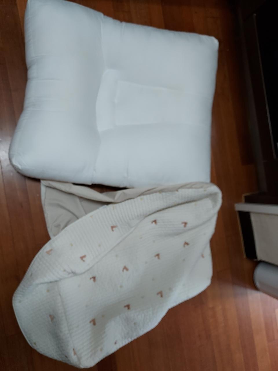 허리에 부담없는 진드기방지원단 신생아 역류방지쿠션 100수 누빔인견