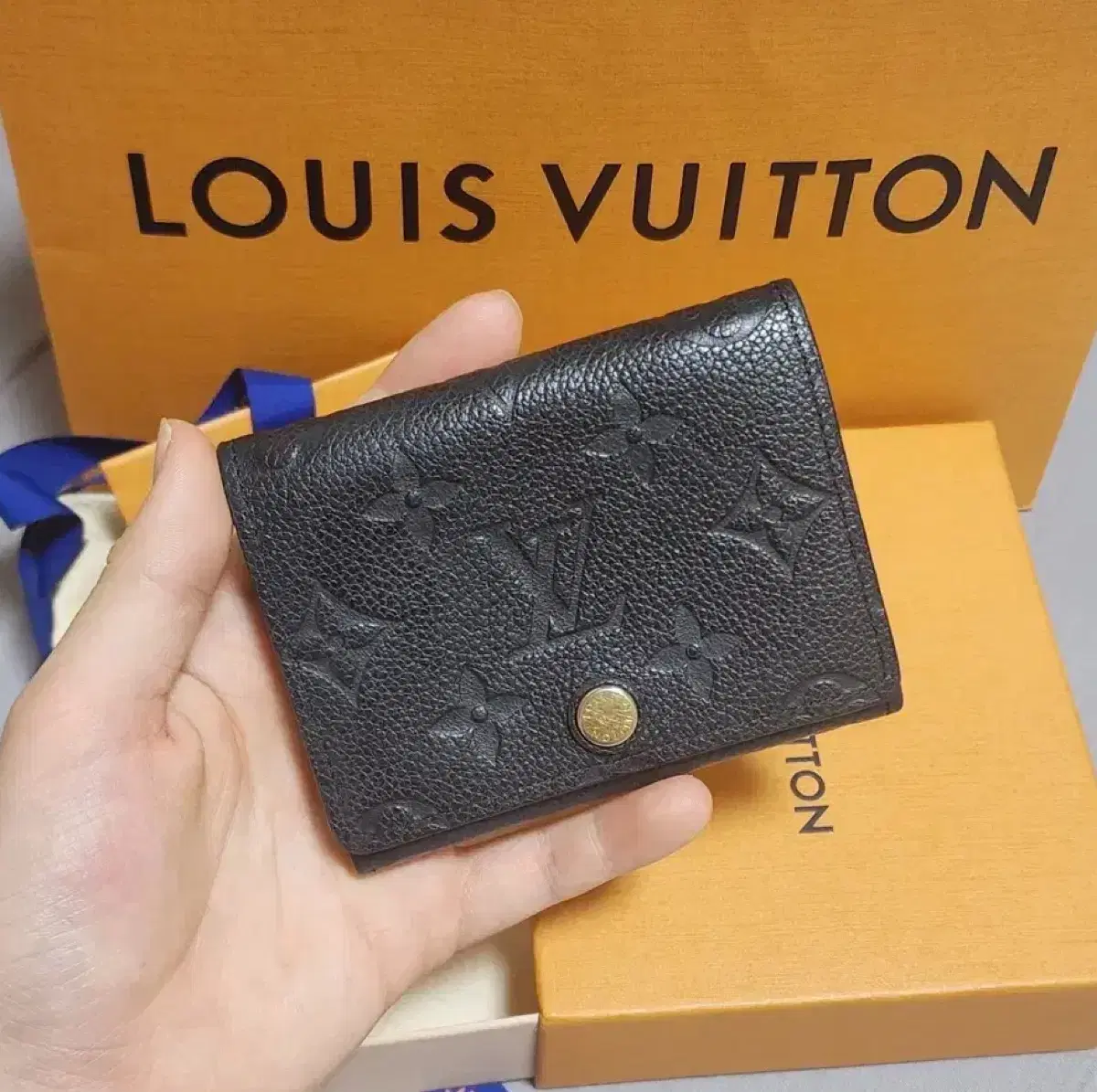 [풀구성]루이비통 정품 앙프렝뜨 비즈니스 카드홀더 중지갑
