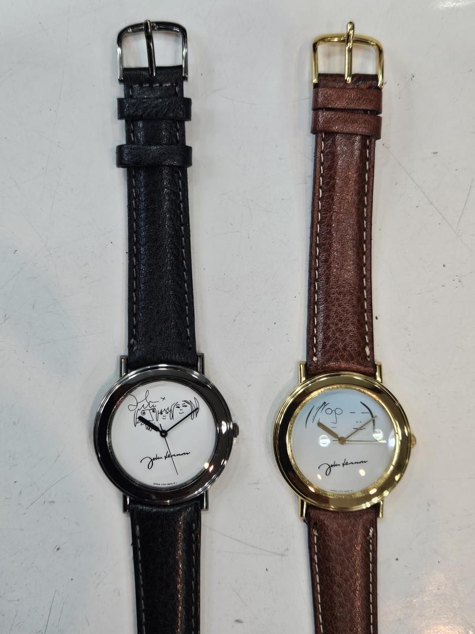 정품 존 레논 기념 쿼츠 시계