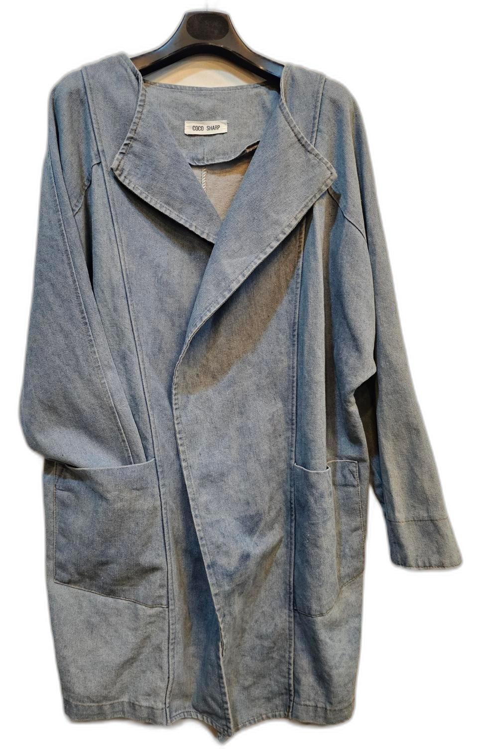 [새상품급] COCO SHARP 오픈 연청 자켓66~88 사이즈연청