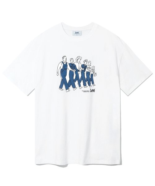 LEE 유니온 워커 그래픽 티셔츠 화이트