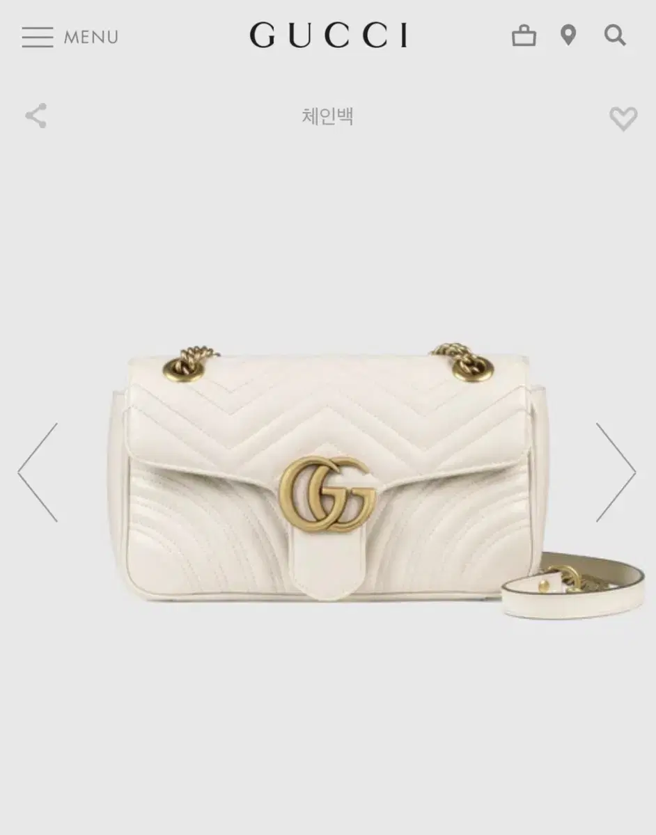 [새상품] 구찌 GG마몽 숄더백 정품