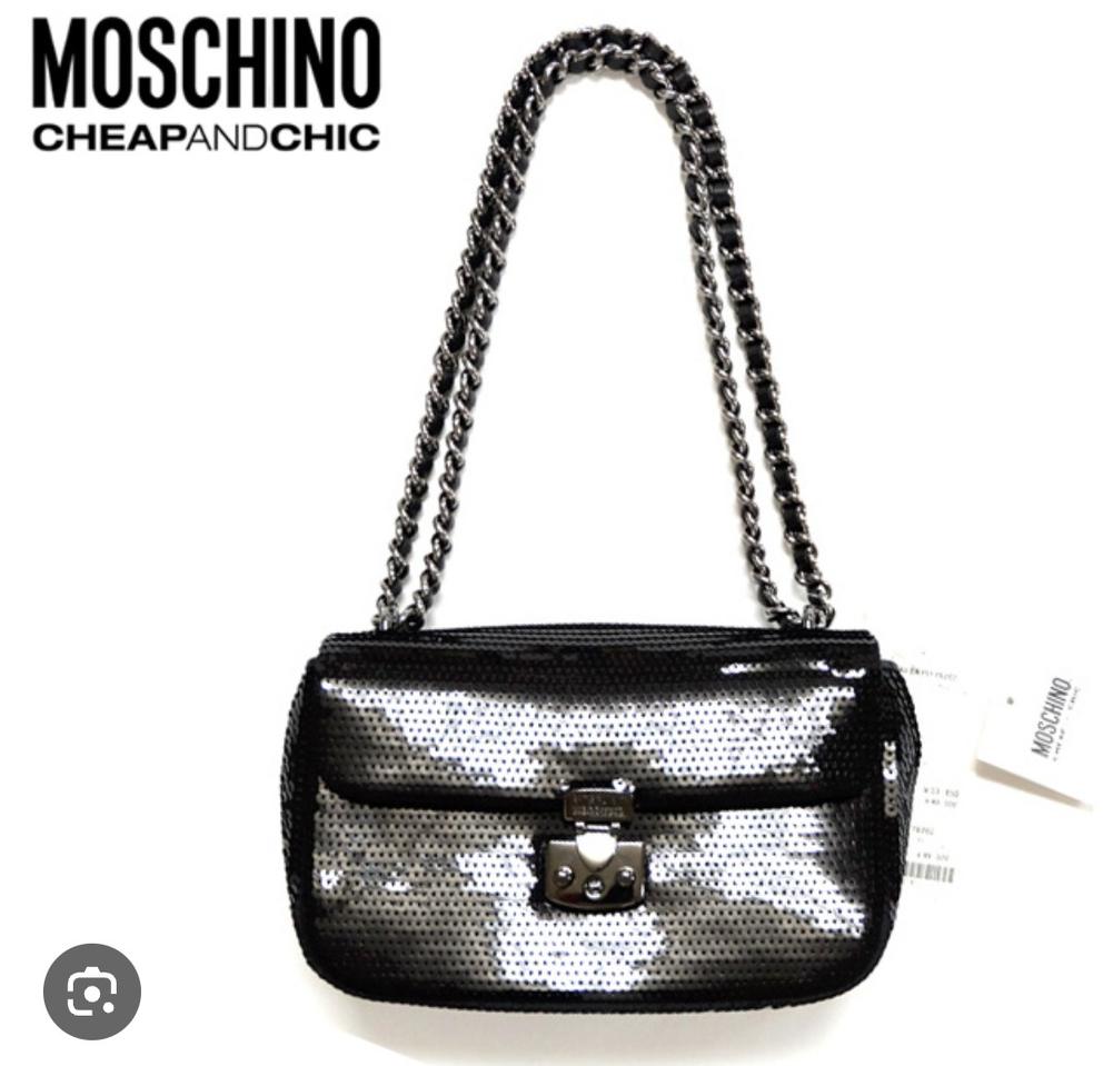 모스키노 스팽글 숄더백