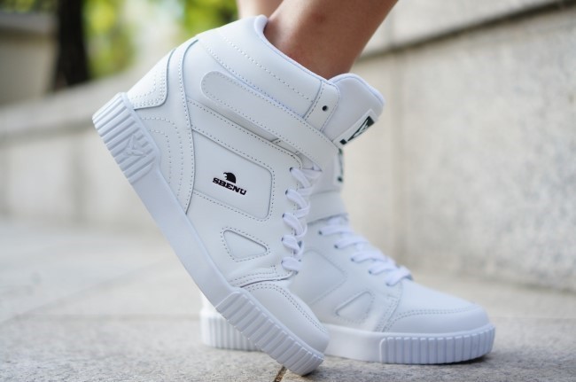 스베누 하이탑 운동화 코페 굽7cm