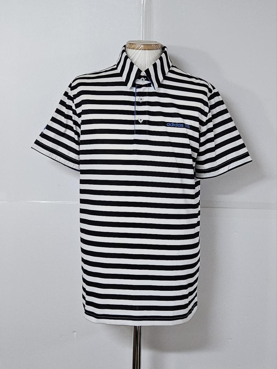 100)아디다스 골프웨어 단가라 반팔 카라티셔츠