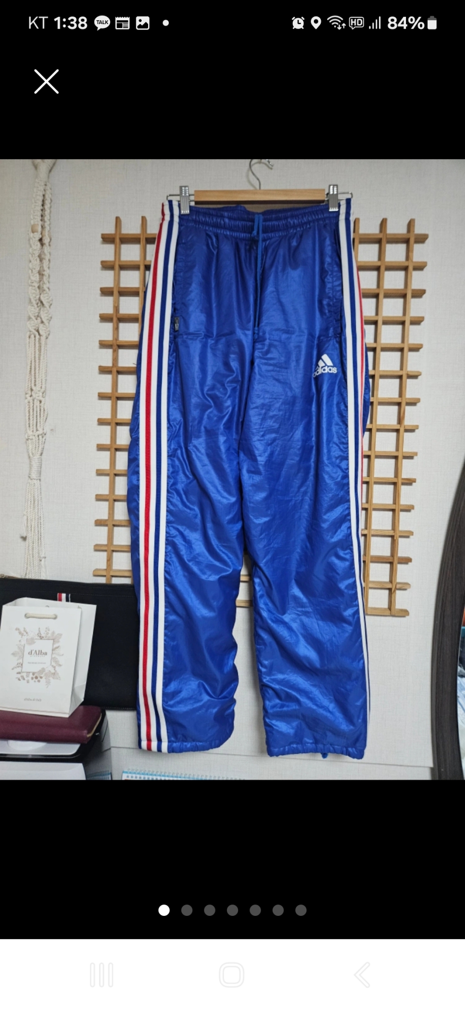 아디다스 올드스쿨 겨울패딩 일본택!!허리32/34