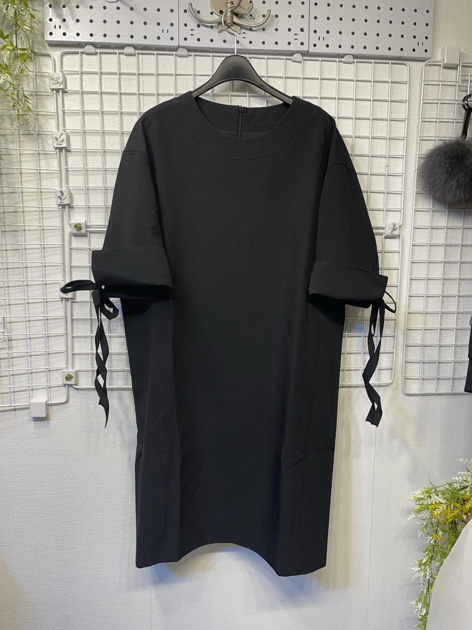 새옷 55 66 루즈핏 쉬폰  미디 원피스 스테파넬 블랙