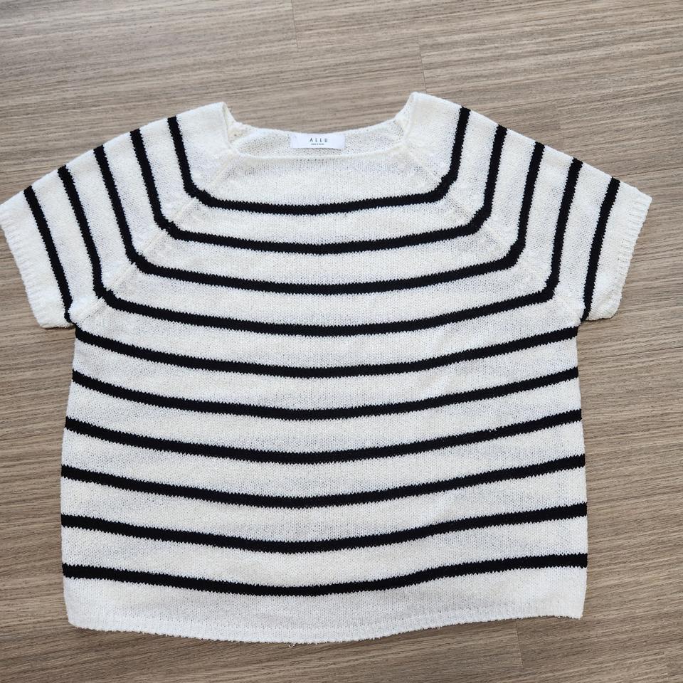 새상품) 반팔 니트 티셔츠 66-77