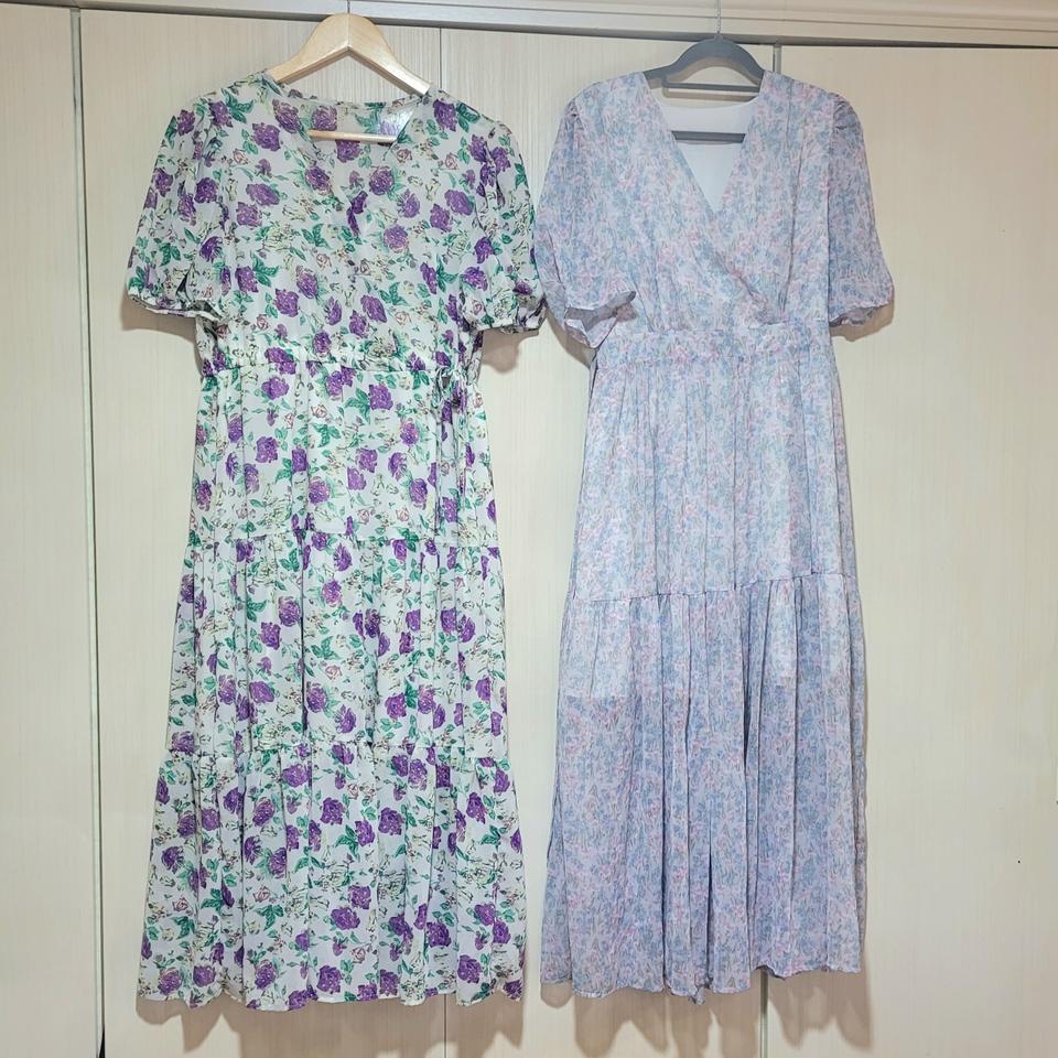 쉬폰 원피스 2개.택배무료.새상품