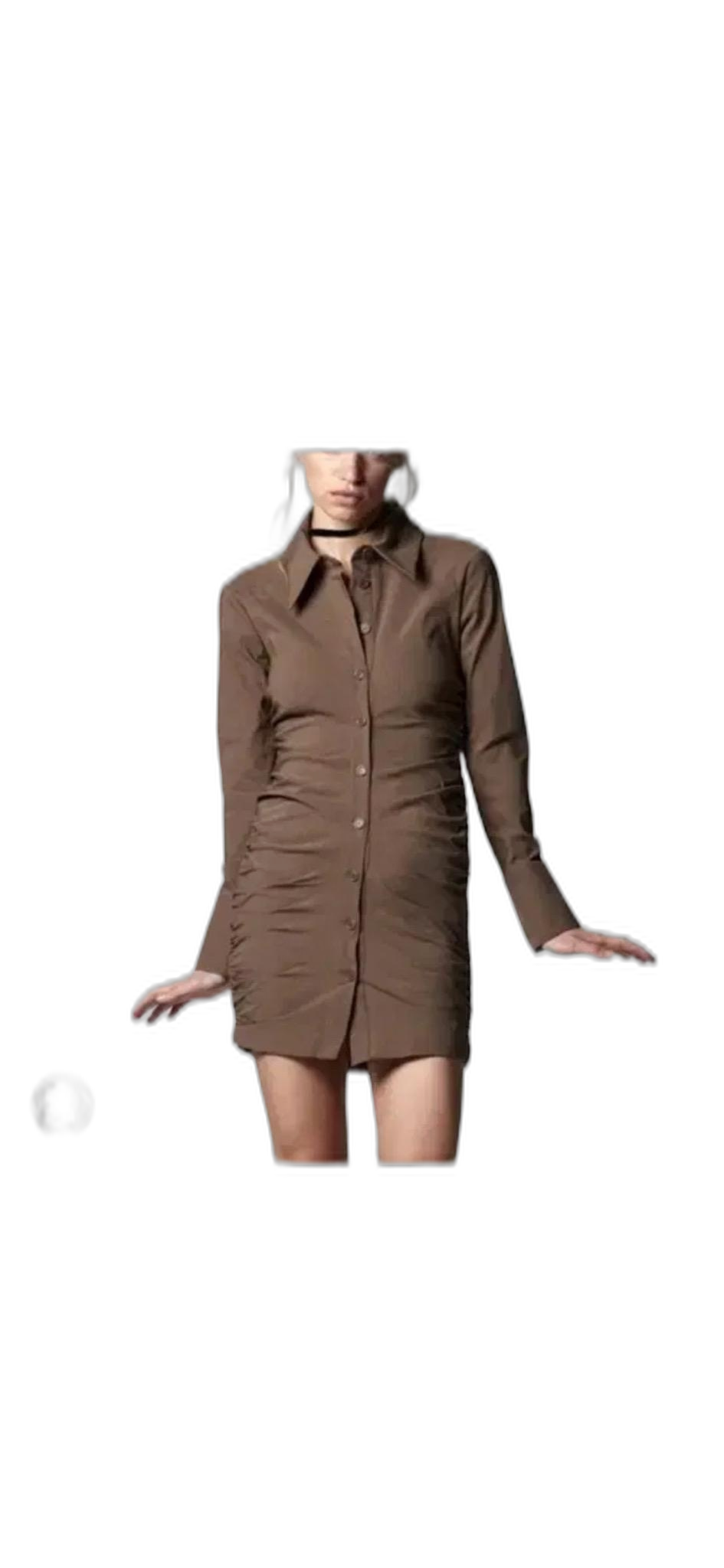 자라 zara 셔츠 셔링원피스