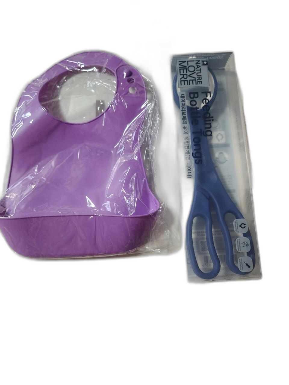 아기실리콘턱받이 젖병집게 이유식 스푼