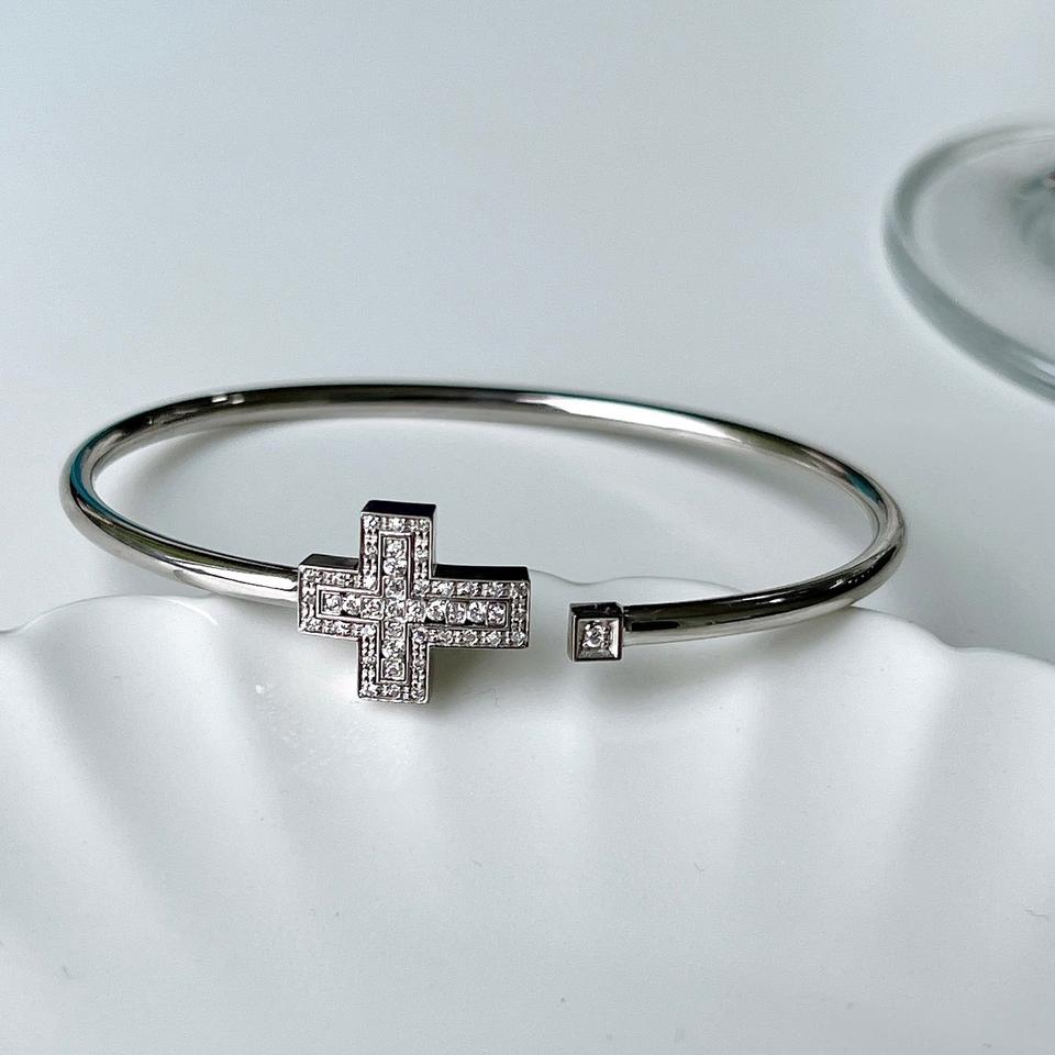 벨에포크 팔찌 14k 화이트골드 17호