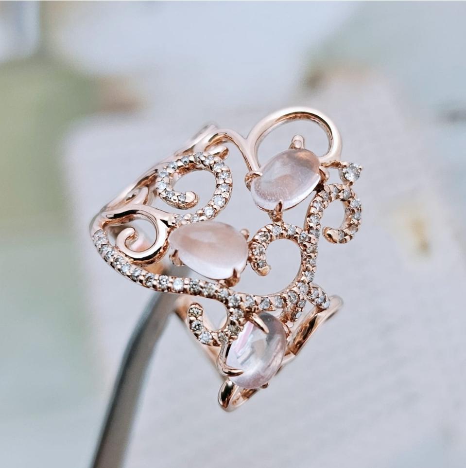 14k  콜엠 다이아 반지 18k x