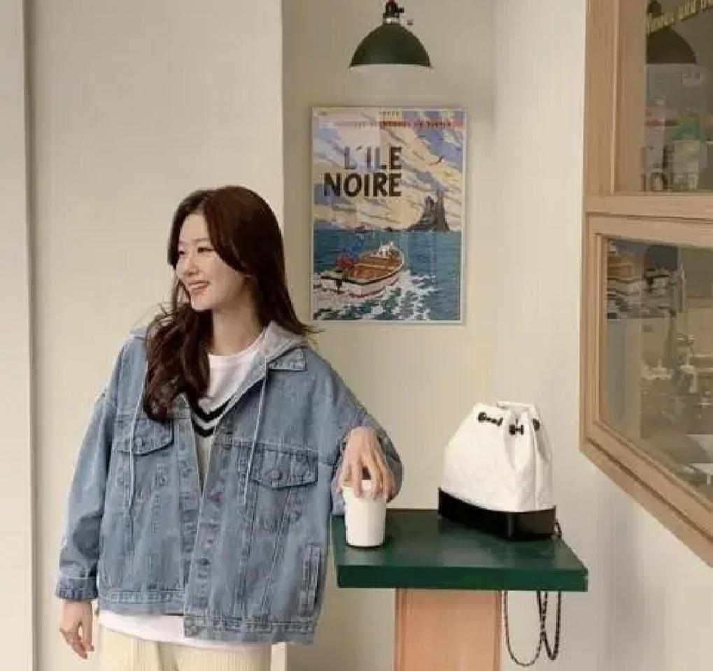 후드 청자켓
