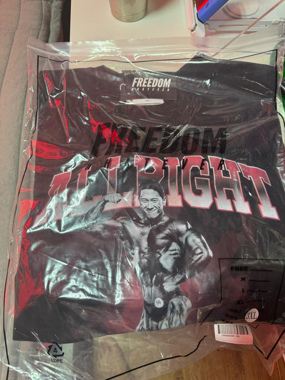 박재훈 프리덤 올림피아 한정판 티셔츠 새상품팝니다.