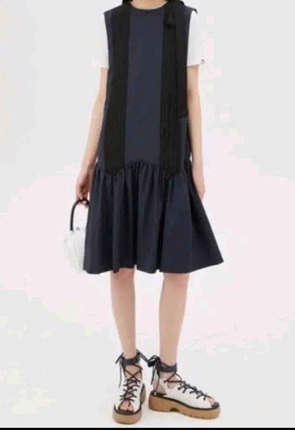 안하면 후회해요~땡세일 럭키슈에 리본 핀턱 원피스