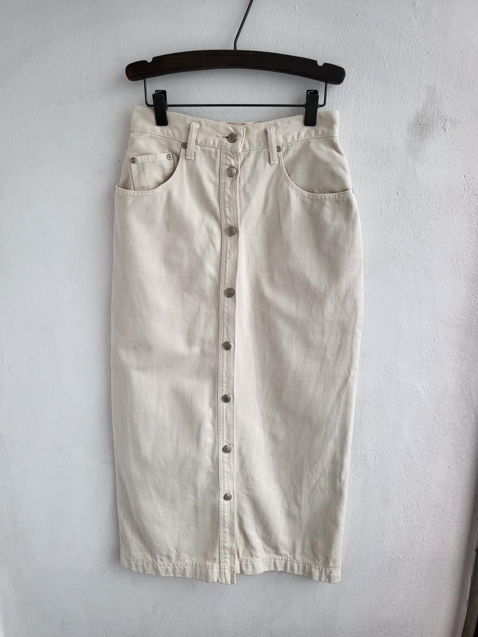 베이지 롱스커트