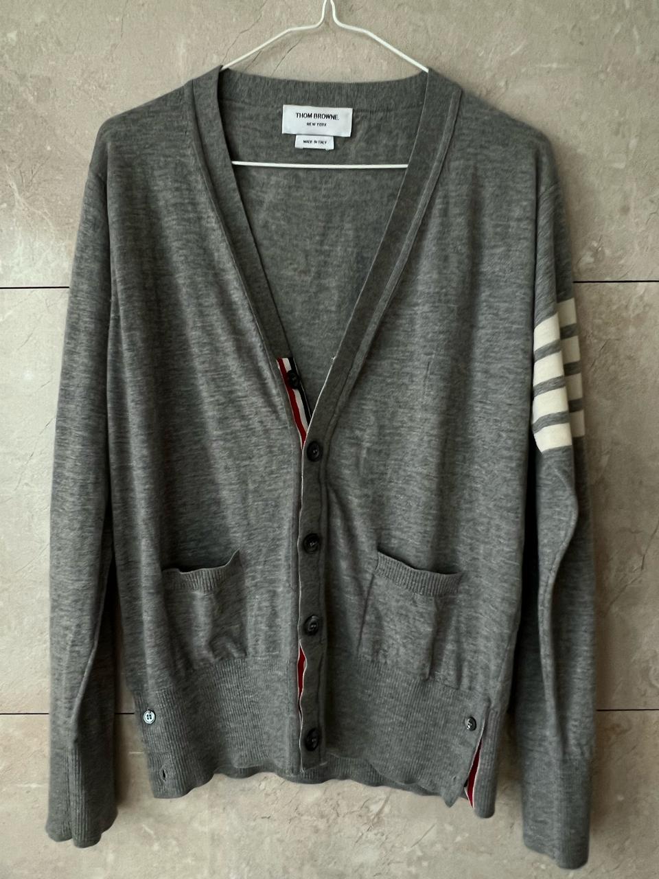 톰브라운 메리노울 가디건