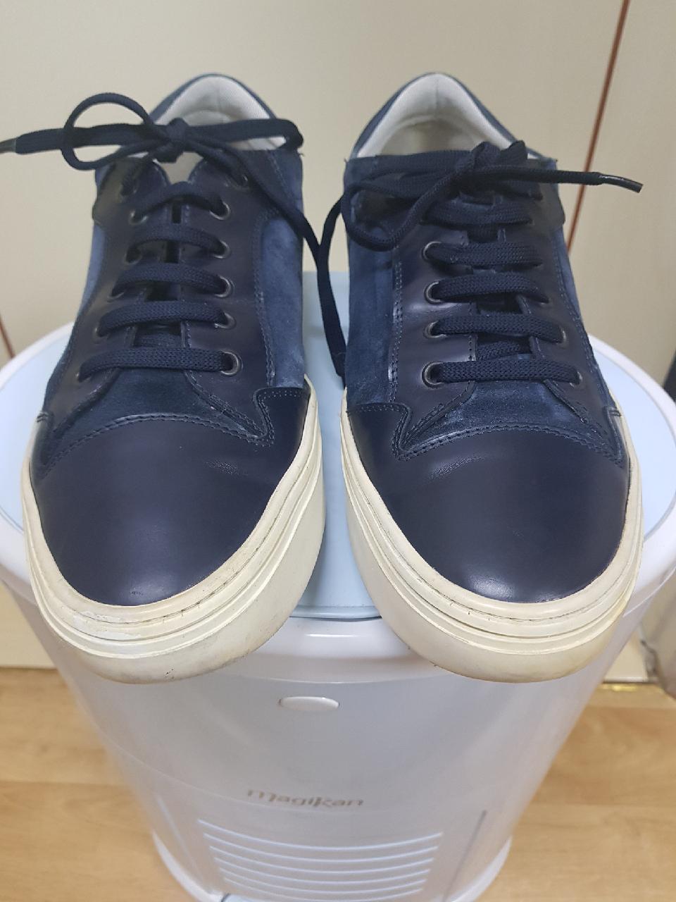 정품 남성 살바토레 페라가모 천연가죽+스웨이드(비브람창) 스니커즈