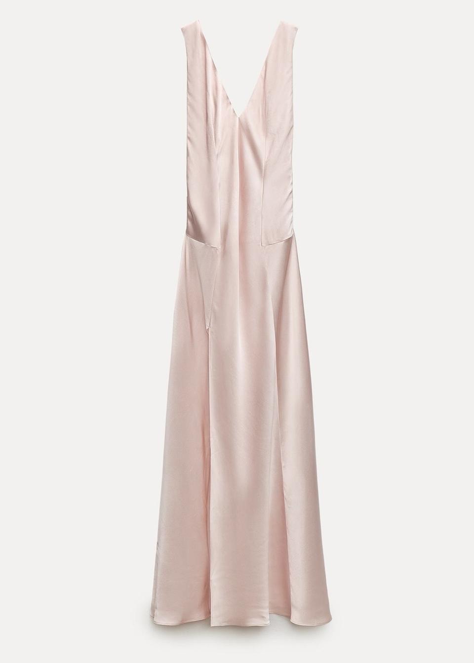 실크맥시원피스 핑크롱드레스 새상품 최종특가