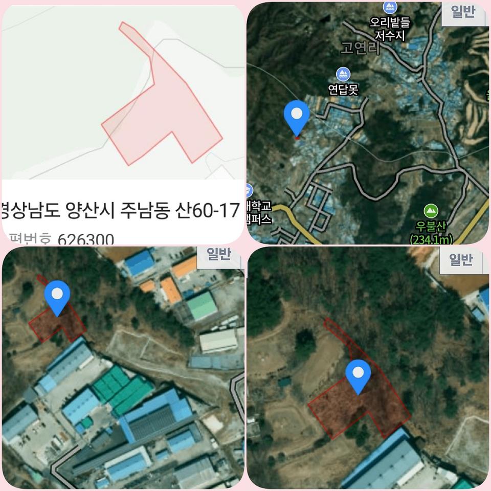 경남 양산시 임야350평