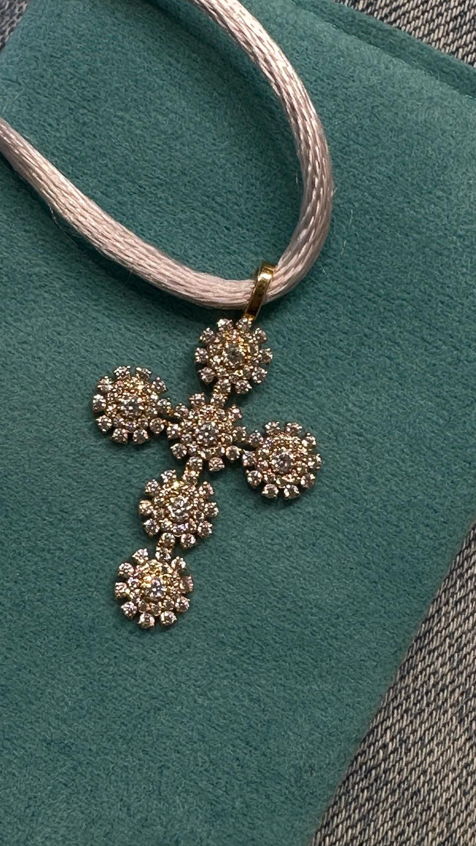 18k 십자가 메달