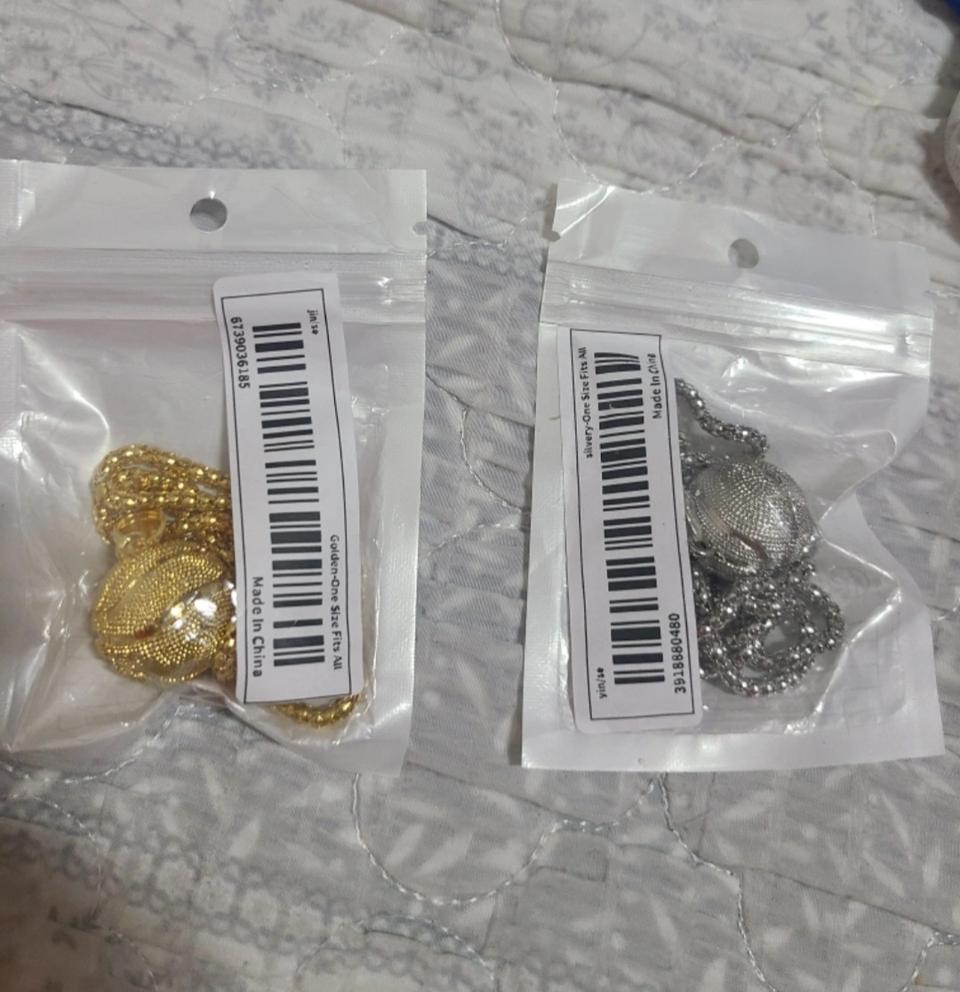 농구공모양 목걸이 두개 팔찌하나 세개일괄