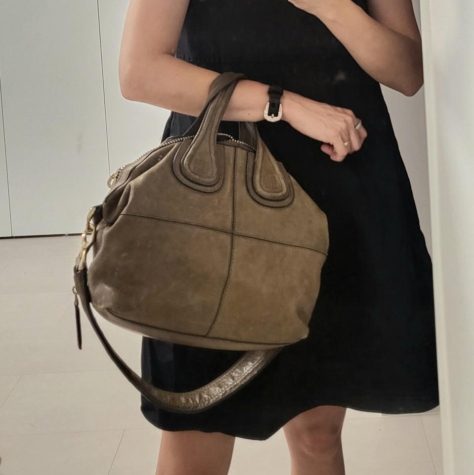 GIVENCHY 지방시 정품 나이팅게일 스몰 토트 숄더 투웨이 레더백