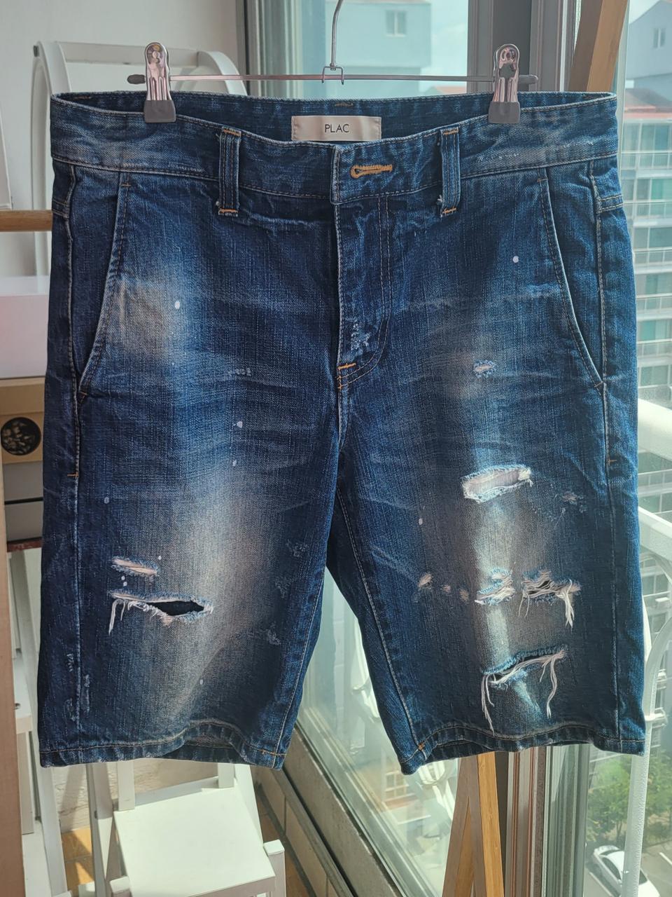 플랙진 청반바지 데님 반바지 32사이즈 팔아요.