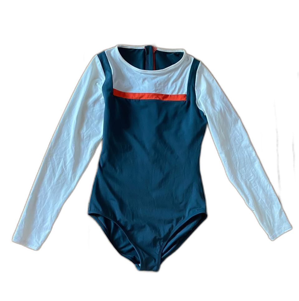 코랄리크 서스펜더스 롱술리브 원피스 수영복