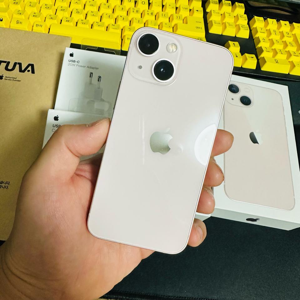 자급제 배터리100% 아이폰13미니 256기가 핑크 풀박스
