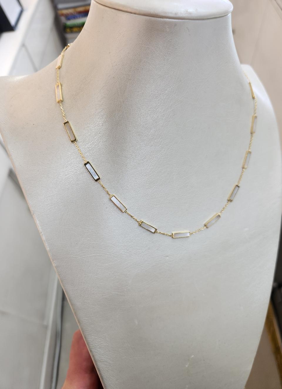 18K 이태리 자개 목걸이