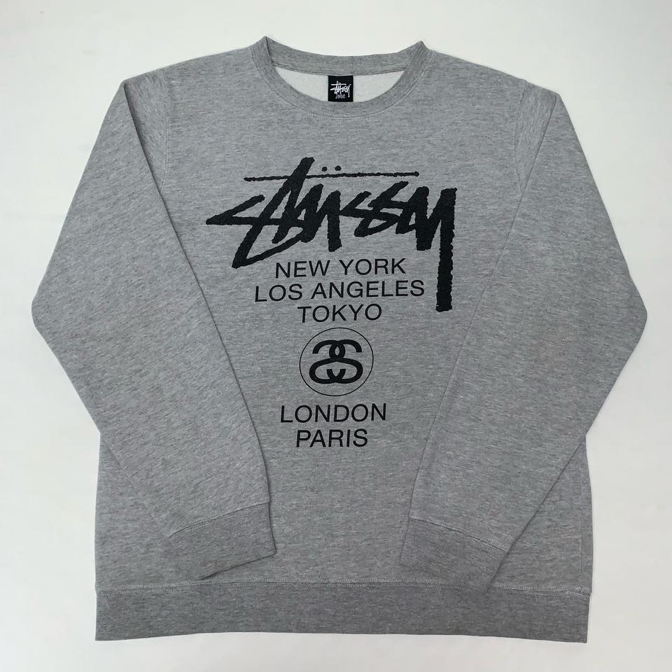STUSSY 스투시 월드투어 기모 맨투맨 스웻셔츠 (L)