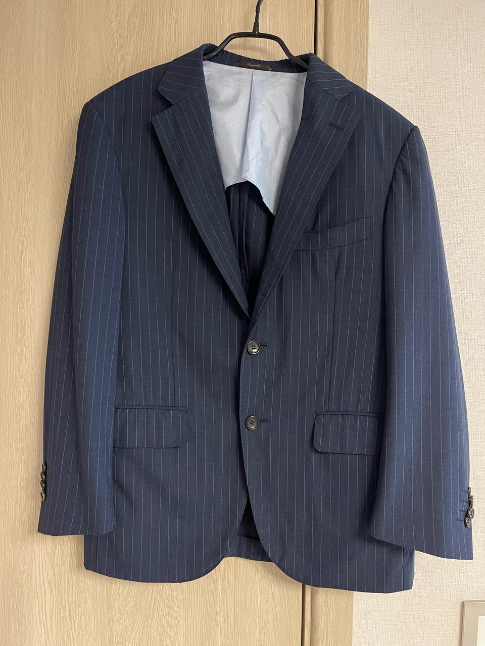 갤럭시 수젤로 로로피아나 원단 모100 스트라이프 자켓 97