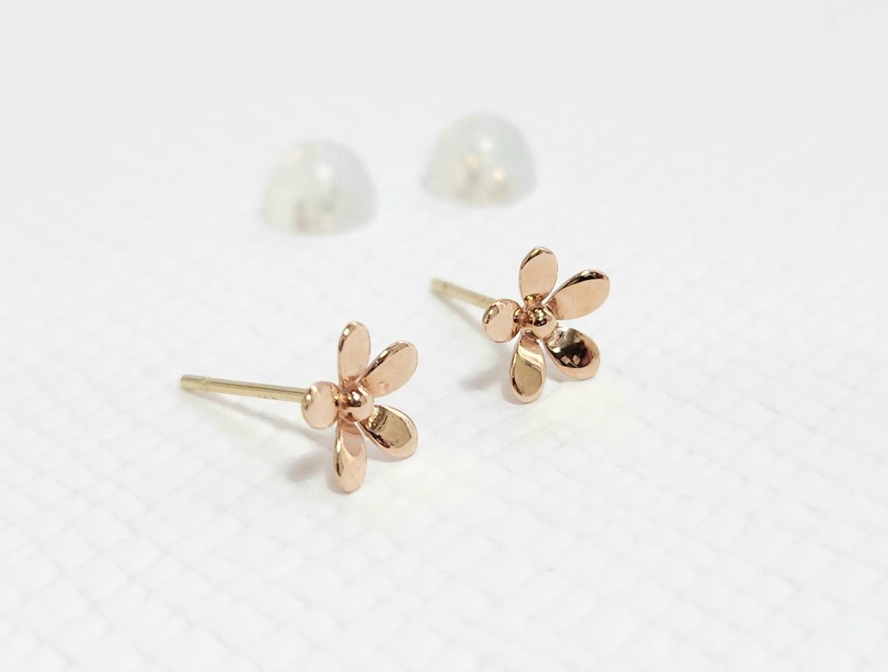 14k.꽃귀걸이.새상품