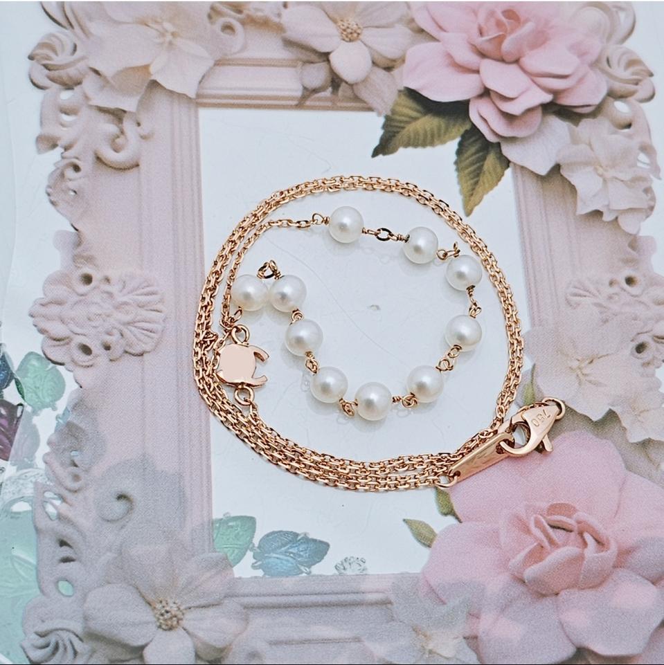 18k 진주 목걸이