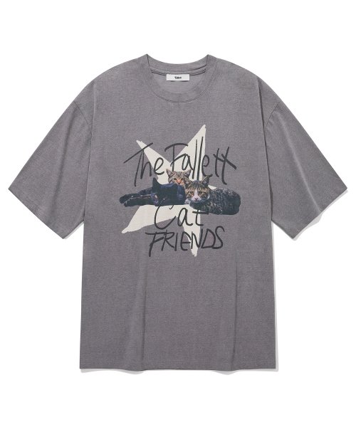 팔렛 스타 네로 프렌즈 반팔티 차콜