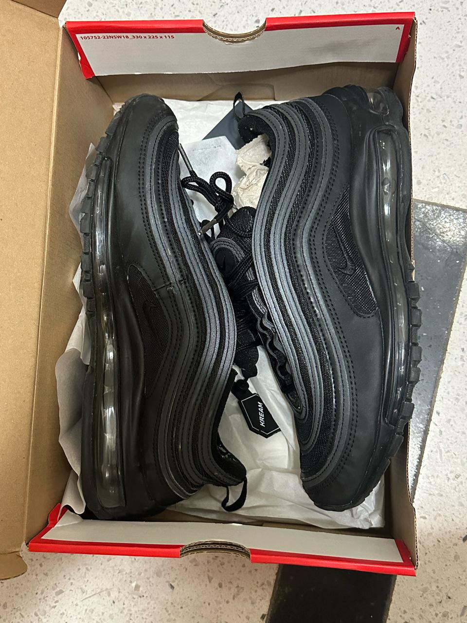 나이키 에어맥스 97 트리플블랙