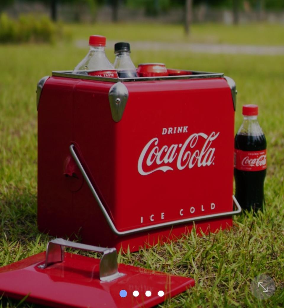 코카콜라 아이스박스 캠핑용 피크닉용 13L 각각