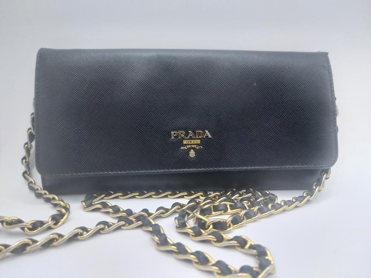 프라다 사피아노 금색체인