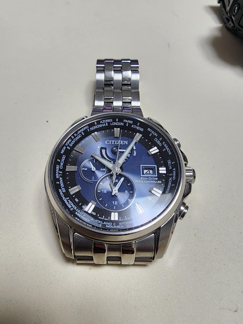 시티즌 전파수신 시계