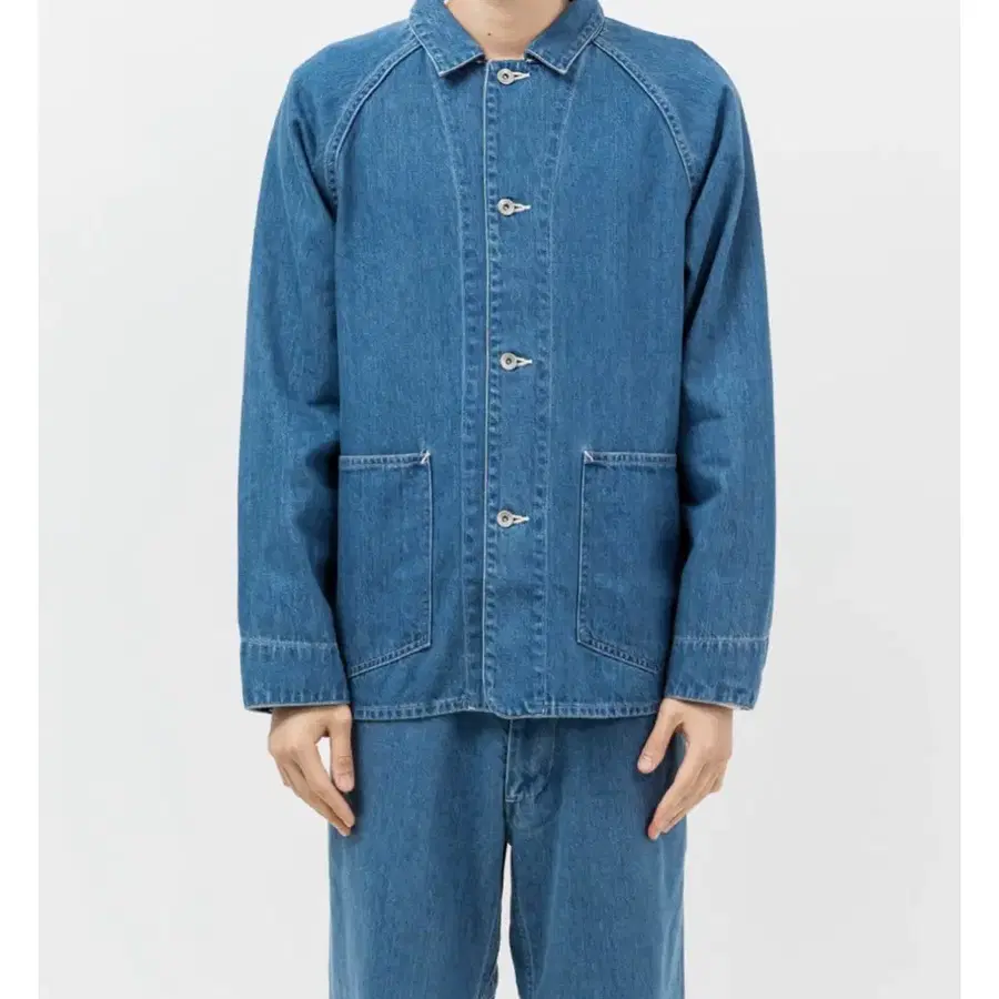 (새제품)나나미카 데님자켓 인디고블리치 m