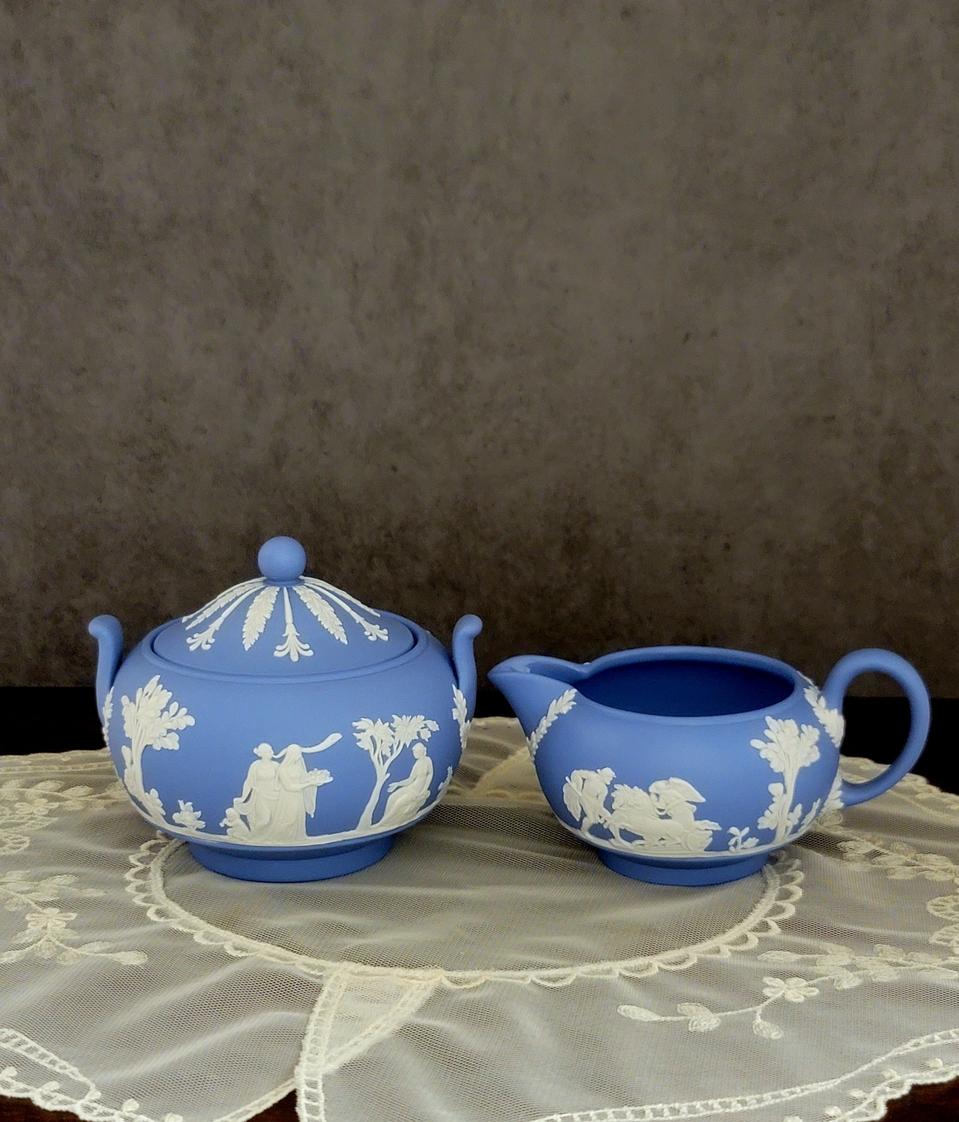 영국 웨지우드 제스퍼웨어 슈가크리머