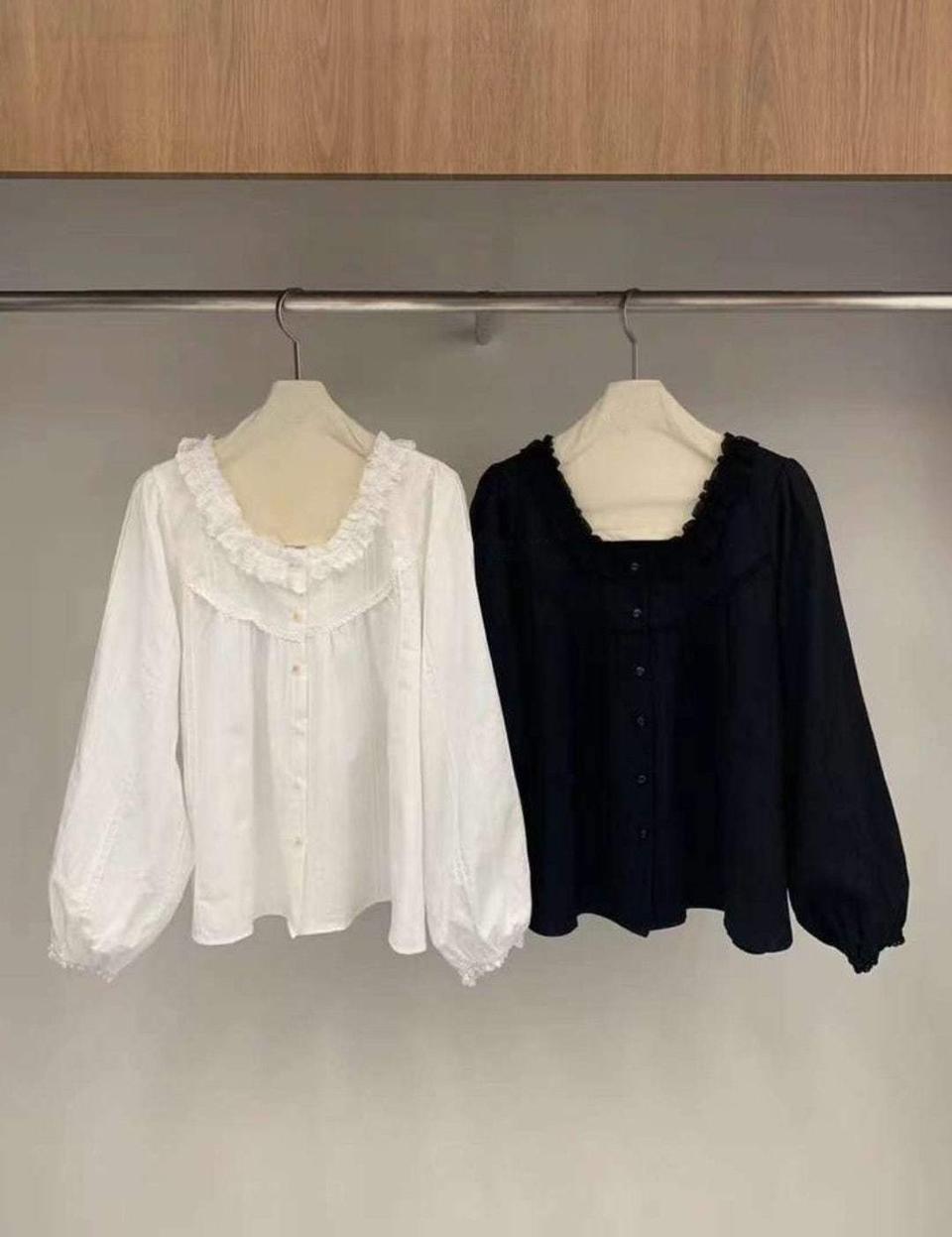 레이블블라우스