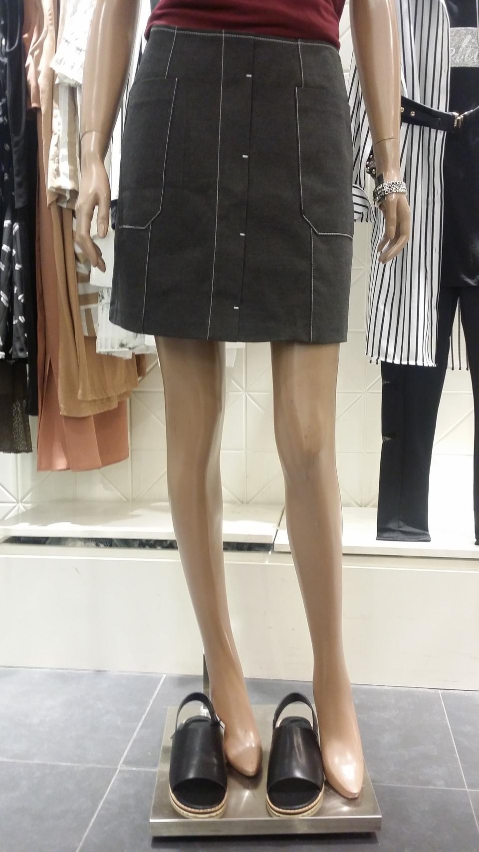 GGPX(새상품)스티치면 스커트