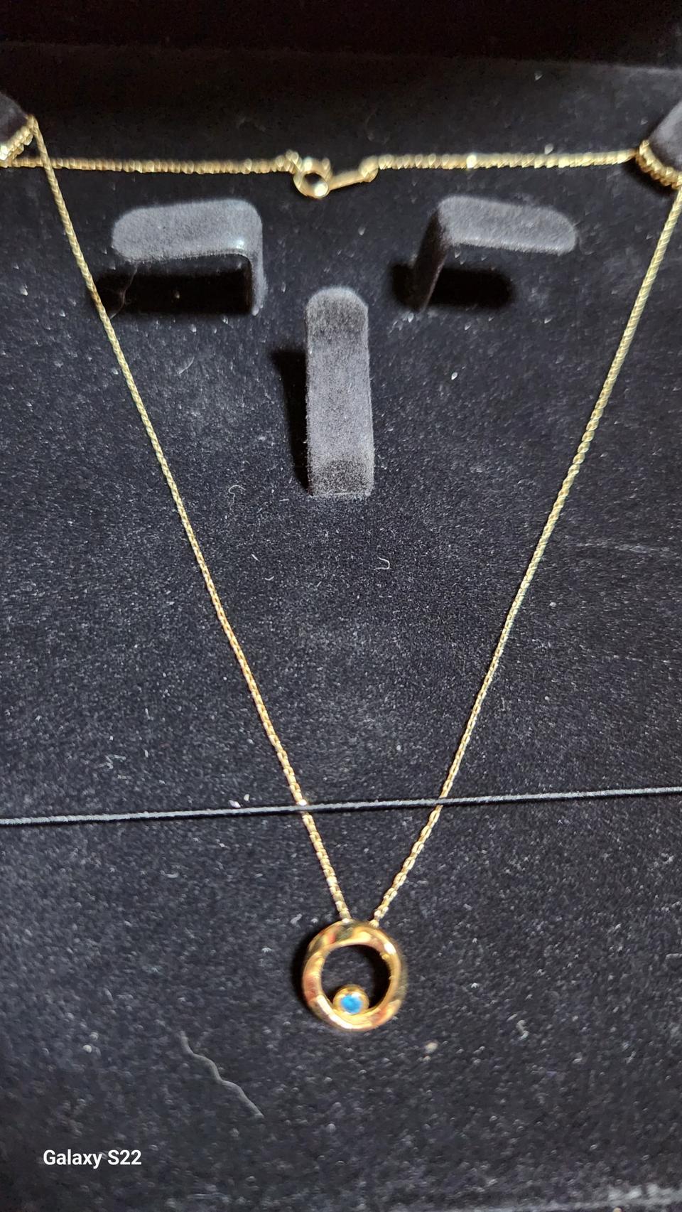 러프다이야 목걸이14k