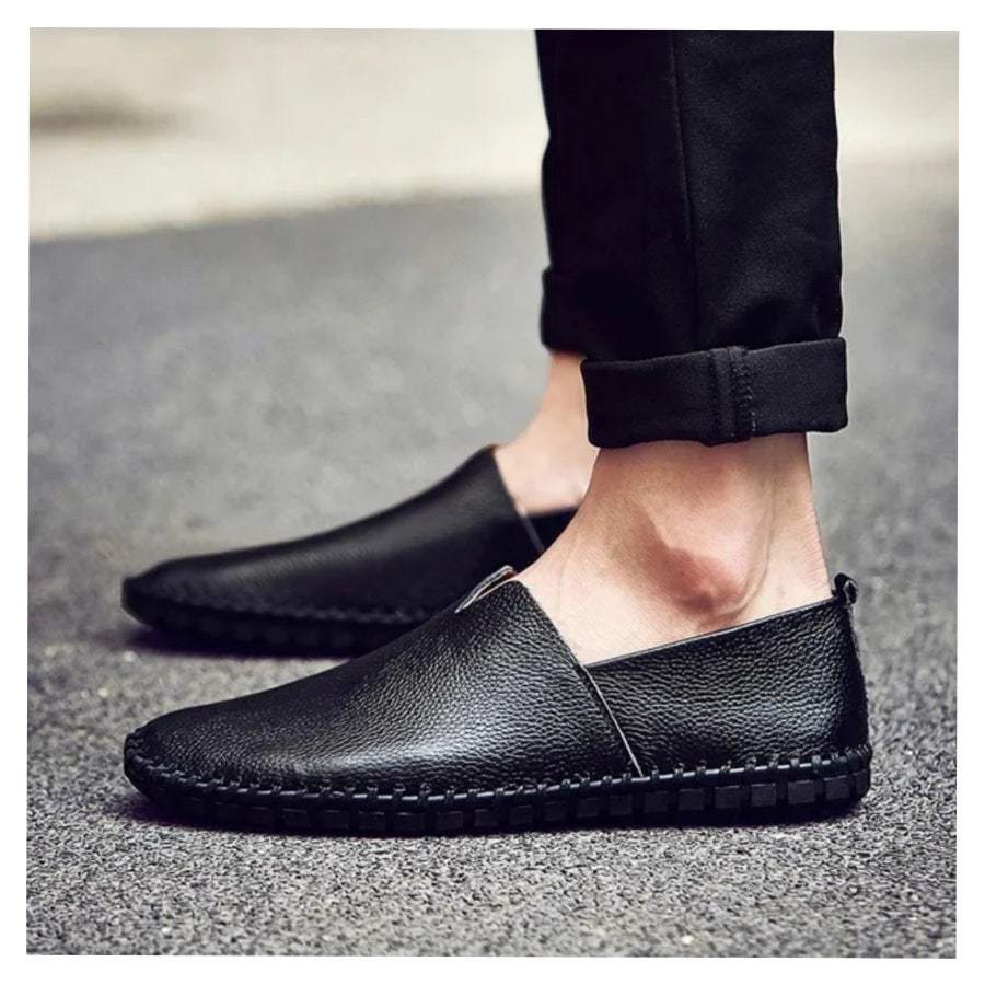 남성여성소가죽슬립온 로퍼 스니커즈 단화 소프트 240~290