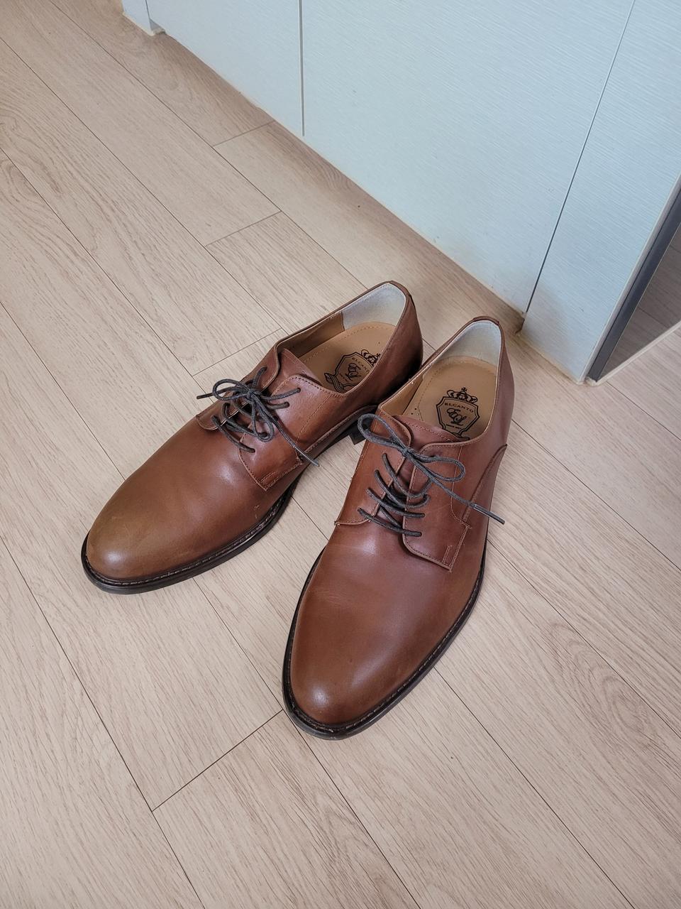 엘칸토 ELCANTO 남자 플레인 더비 275 카멜